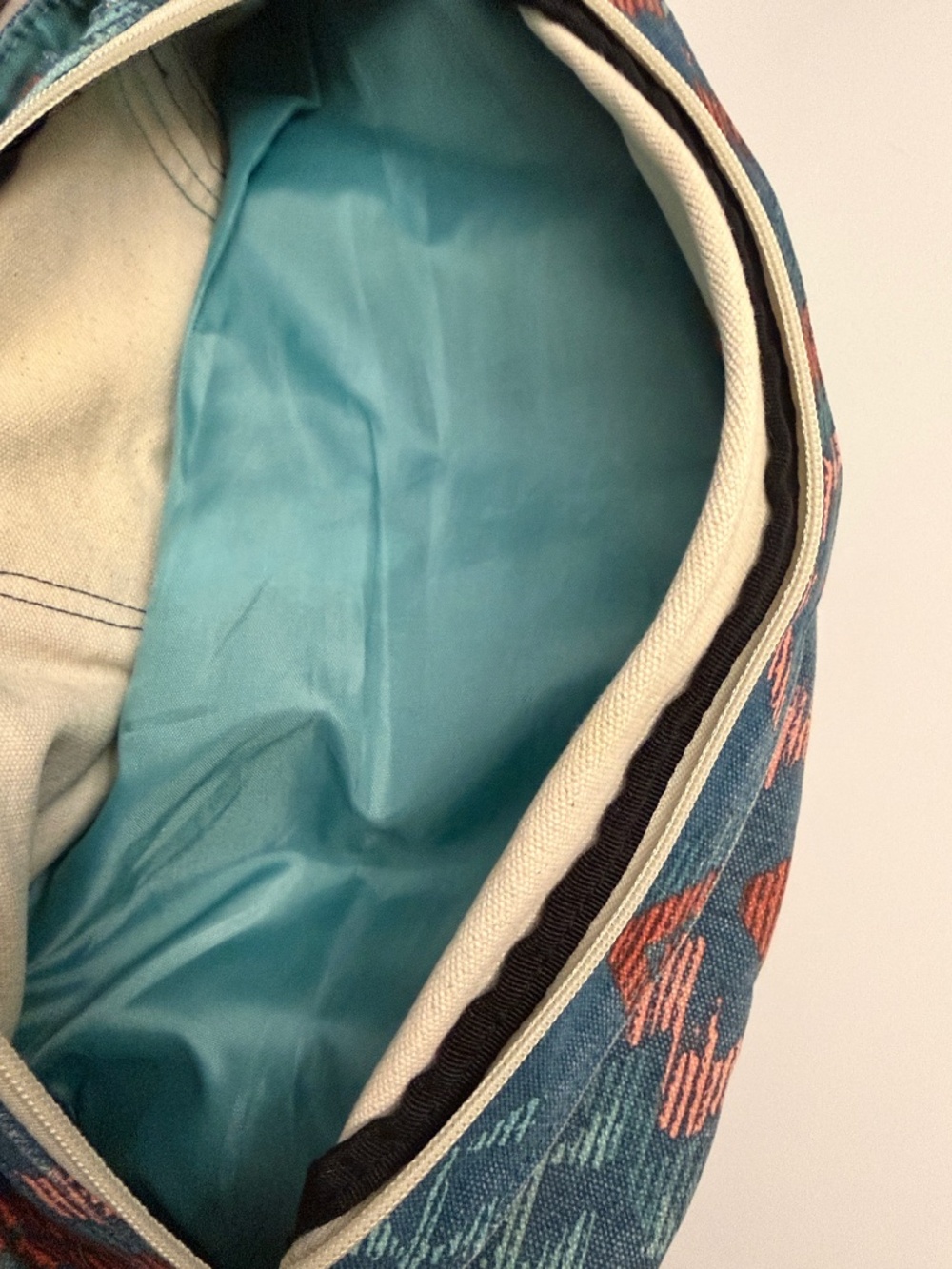 Kavu Teal and Rust Aztec Sling Pack - Picture 6 of 6